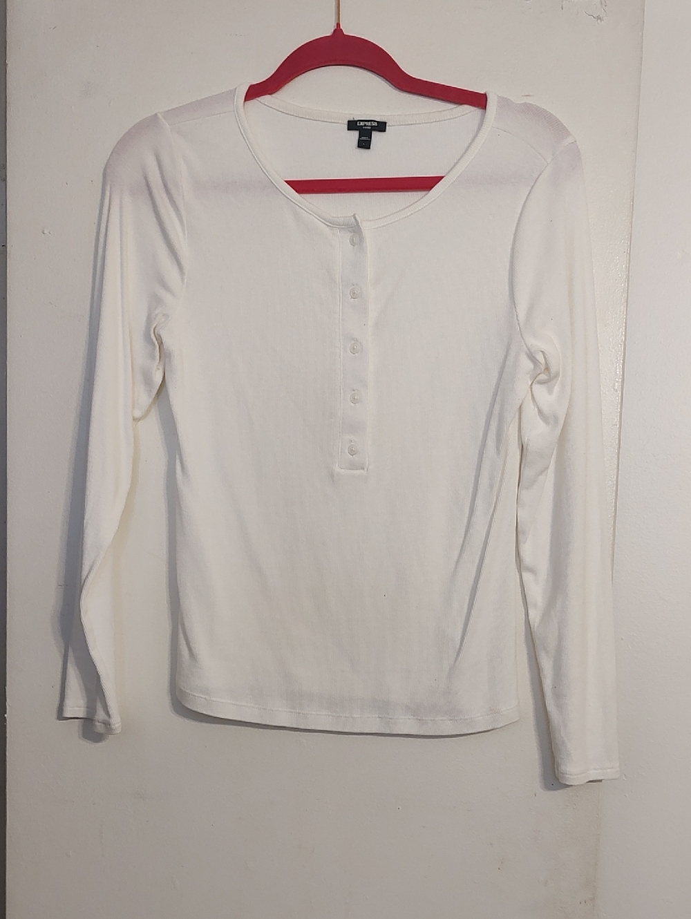 Express White Long Sleeve Top